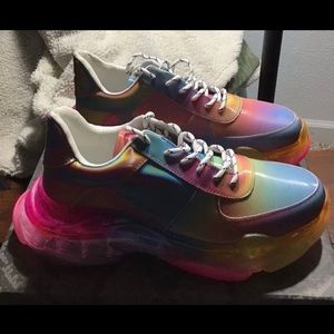 Cape Robbin rainbow sneakers